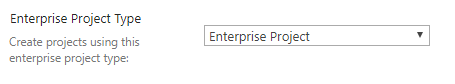Enterprise Project Type