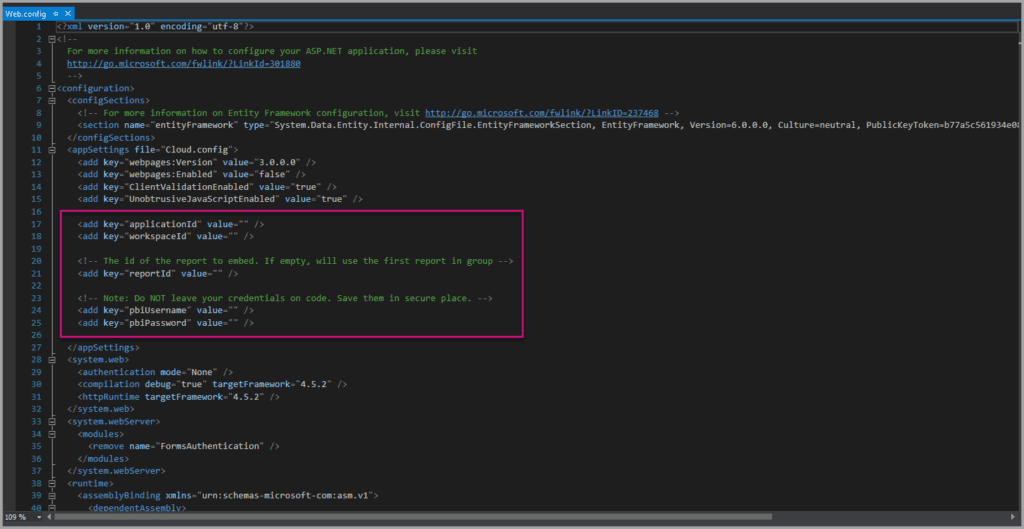 embed power bi report