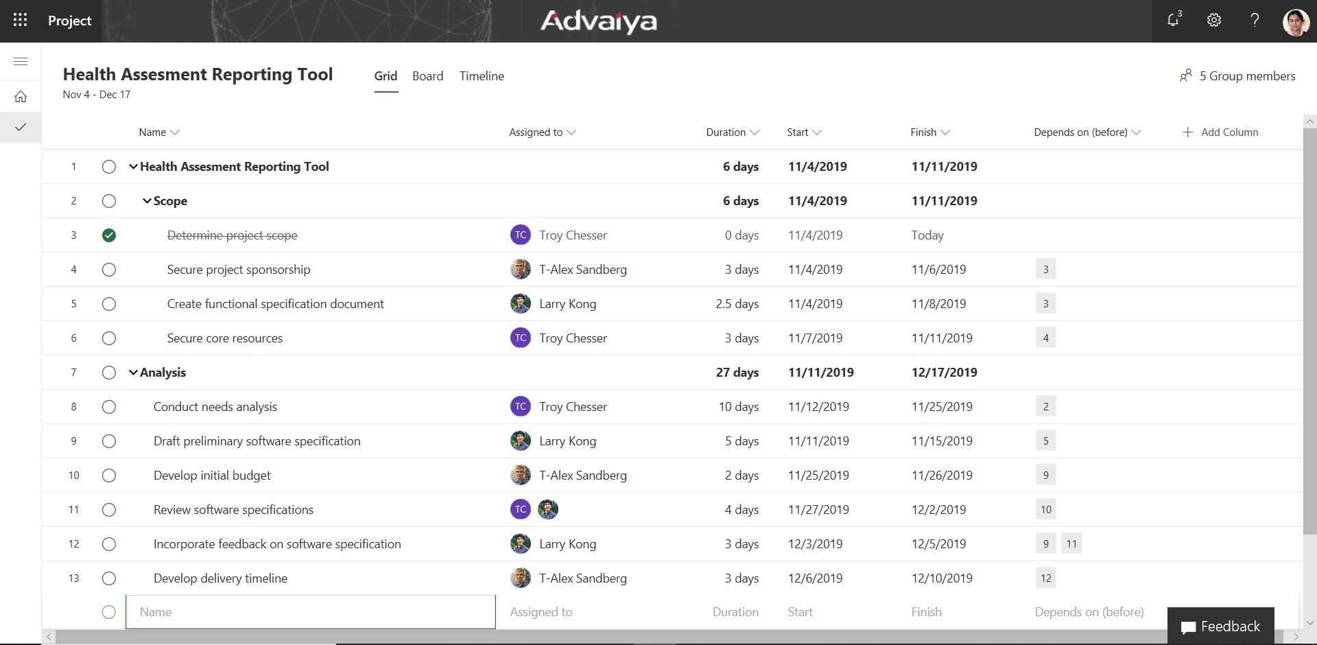 Microsoft new Project service 3