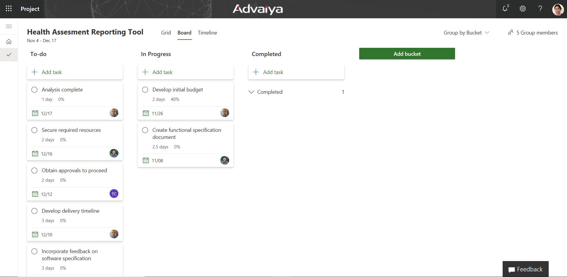 Microsoft new Project service 6
