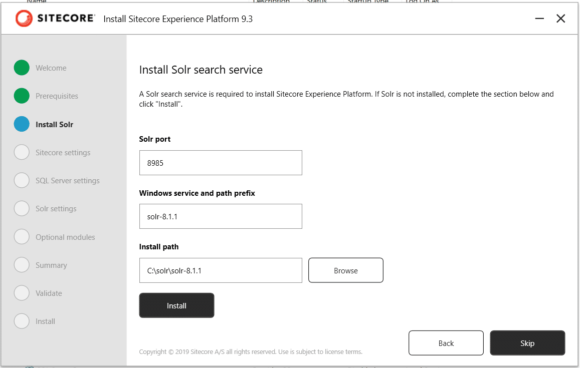 Sitecore 9.3 installation