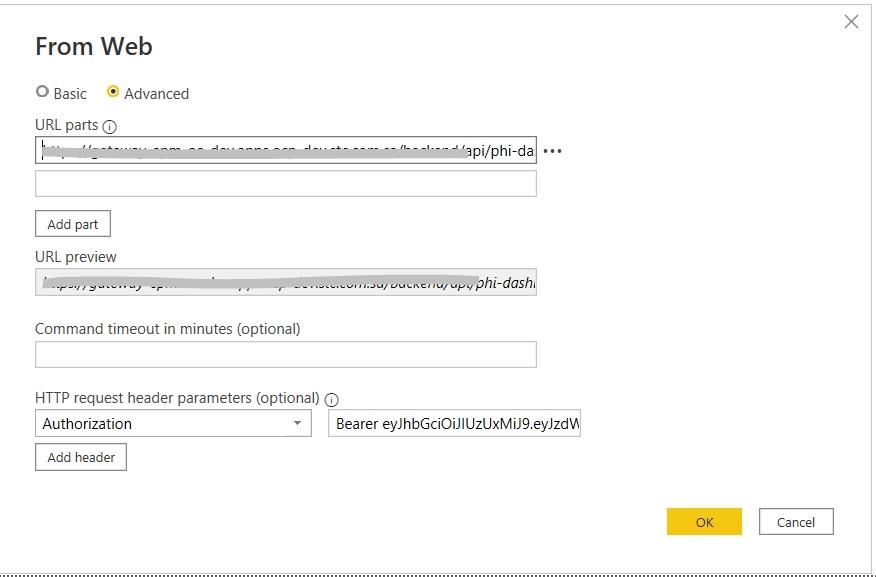 Token generated from Postman