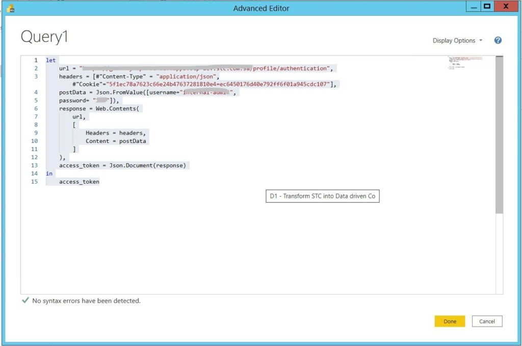 data from Custom API in Power BI